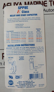 Supco Spp8E Electronic Potential Relay And Start Capacitor