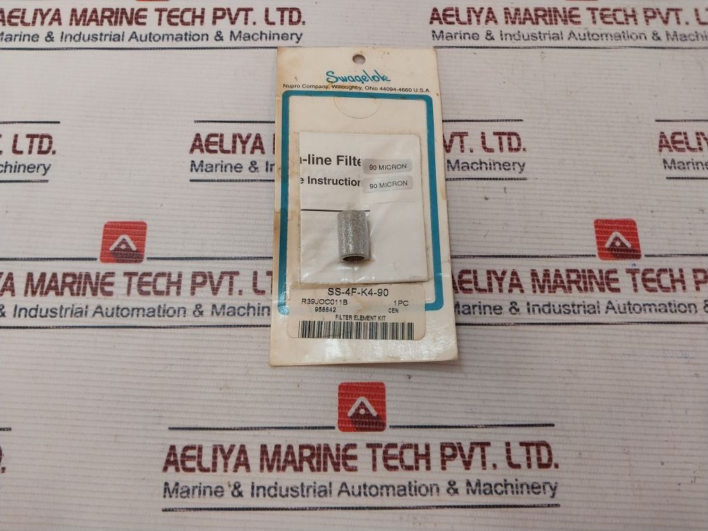 Swagelok Ss-4F-k4-90, 90 Micron Filter Element
