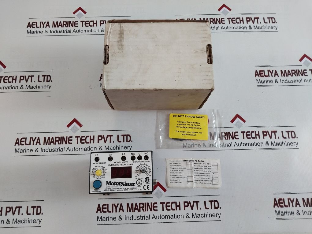 Symcom Motor Saver Ms777 Overload Relay