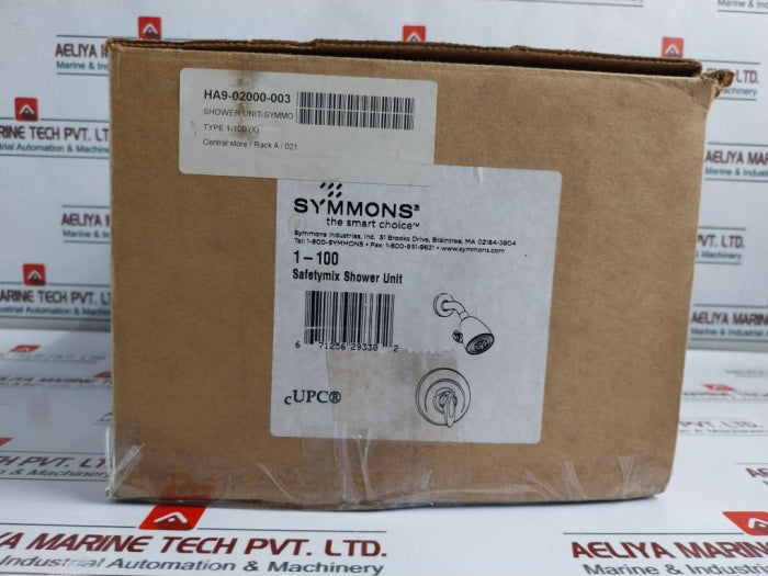 Symmons 1-100 Safetymix Shower Unit Set 2.5Gpm/9.46Lpm