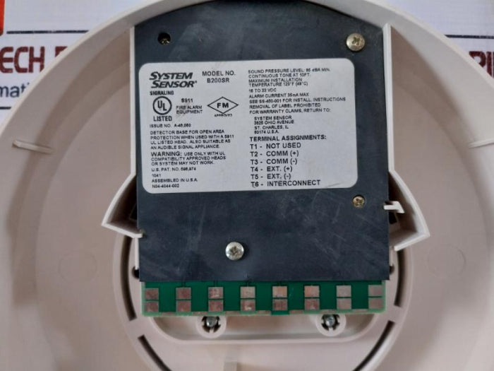 System Sensor B200Sr Intelligent Sounder Base – Aeliya Marine