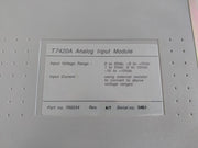 Rockwell Ics Triplex T7420A Analog Input Module 700234