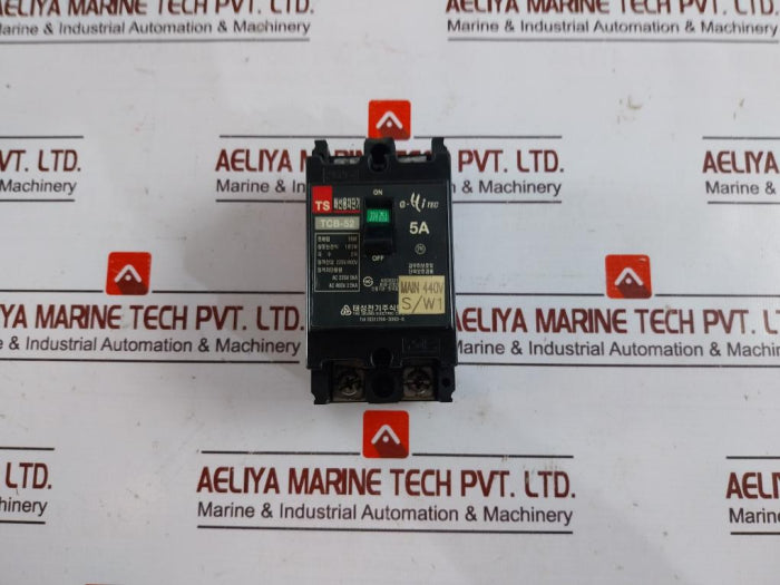 Tae Seung Tcb-52 Molded Case Circuit Breaker 5A, 2-poles, 220V/460V