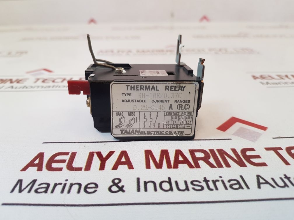 Taian Electric Rh-10E/0.37C Thermal Relay – Aeliya Marine