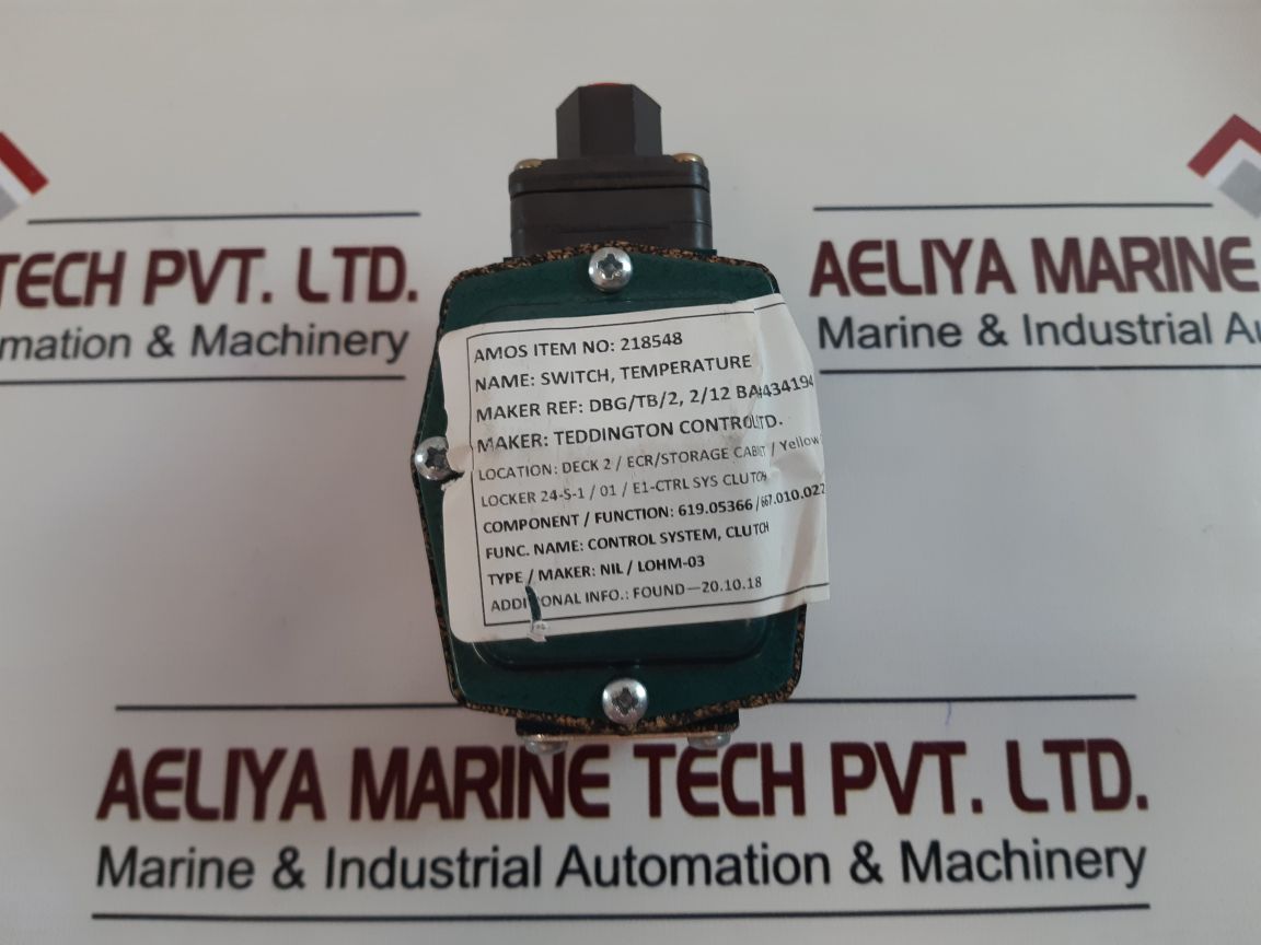 Teddington Controls Dbg/Tb/2 Pressure Switch