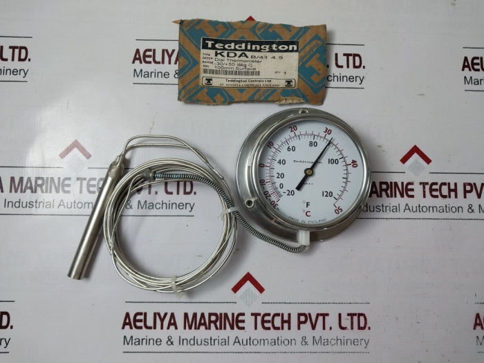 Teddington Kda B/41 4.5 Dial Thermometer -30 To 50°C