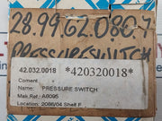 Teddington Tbv Pressure Switch