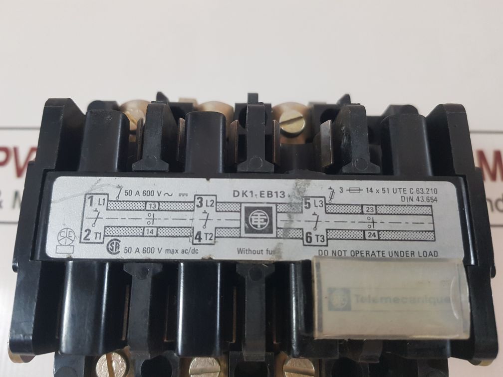 Telemecanique Dk1-eb13 Disconnector To Fuses 50A