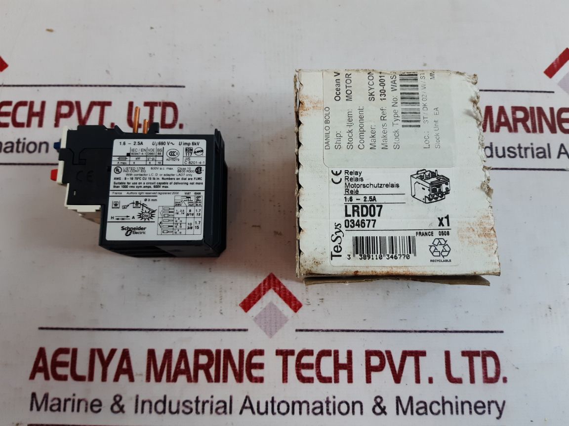 Telemecanique Lrd 07 Overload Relay