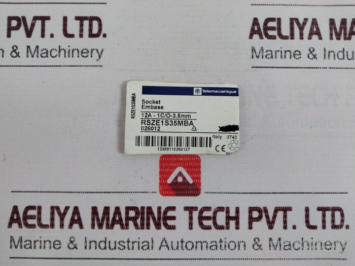 Telemecanique Rsze1S35Mba Relay Socket – Aeliya Marine