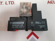Telemecanique Rxm4Ab2Bd Relay With Rxze2S114M Socket Base