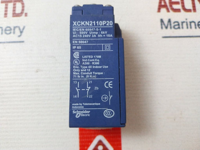Telemecanique Xckn2110P20 Limit Switch Ac15