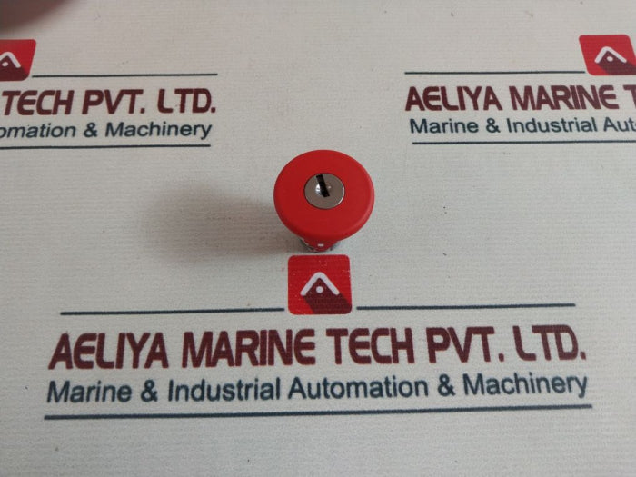 Telemecanique Zb2-bs Release Push Button-red With Key Lock