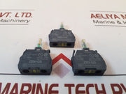 Lot of 3X Telemecanique zbv-g5 push button light 120v