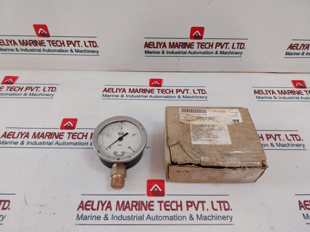 Tempress 0-4 Bar Pressure Gauge