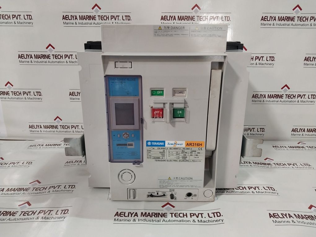 Terasaki Ar316H 3-pole Air Circuit Breaker Tem Power 2 1600A 1000V