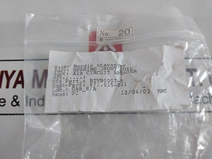 Terasaki Avt-1-b Voltage Trip Device New – Aeliya Marine