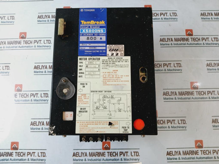 Terasaki Electric Tembreak Xs800Ns Circuit Breaker With Motor Operator Xmc 6