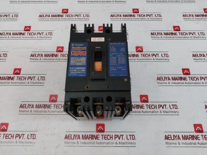 Terasaki Electric Tl-100F 3 Pole Tembreak Circuit Breaker 100A 2H0764Saa/K 200-480V