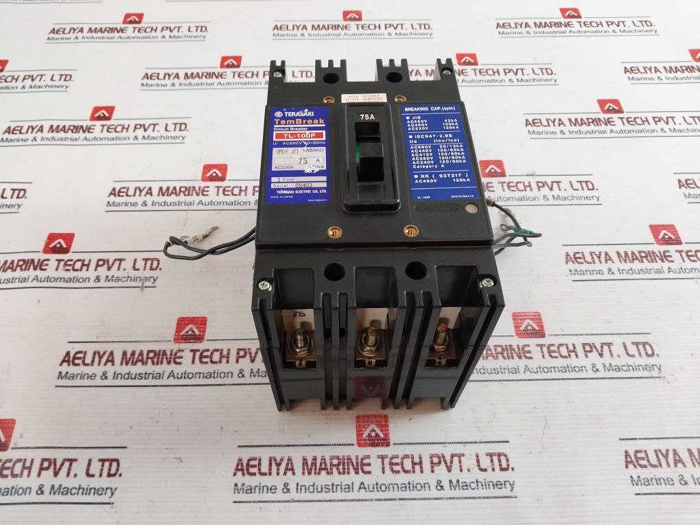 Terasaki Electric Tl-100F 3 Pole Tembreak Shunt Trip Circuit Breaker