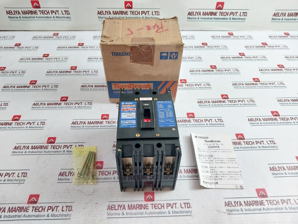 Terasaki Electric Tl-100F Tembreak Circuit Breaker 50A 3 Pole Ac690V 50~60Hz