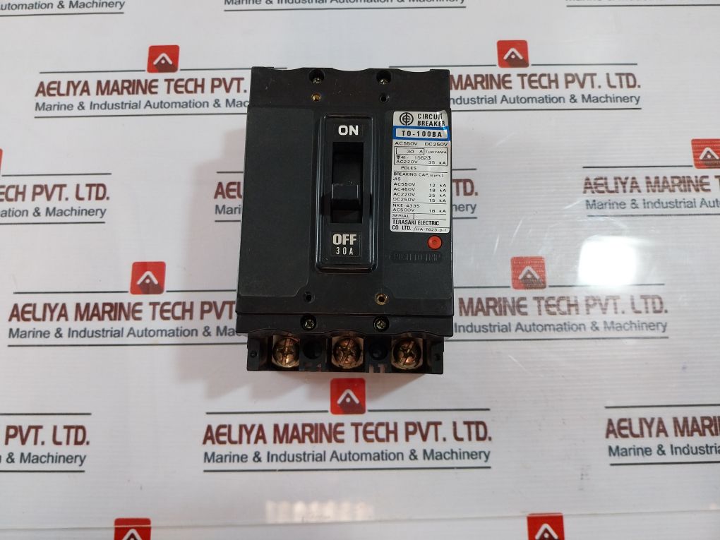 Terasaki T0-100Ba,Nke-4335 Circuit Breaker Ac550V Dc250V 30A