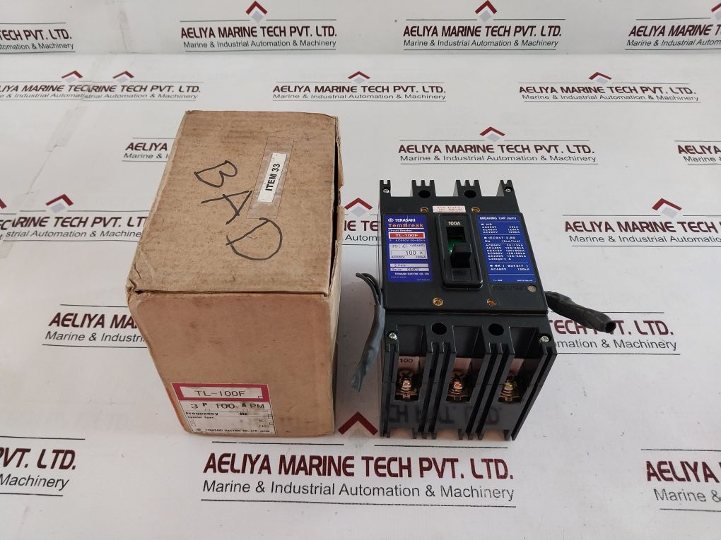 Terasaki Tl-100F 3-pole Circuit Breaker 100A 
