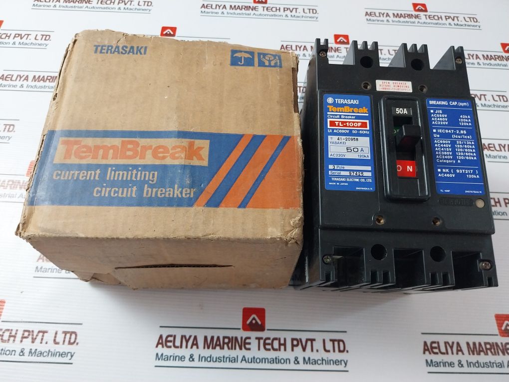 Terasaki Tl-100F 3 Pole Tembreak Current Limiting Circuit Breaker 50A