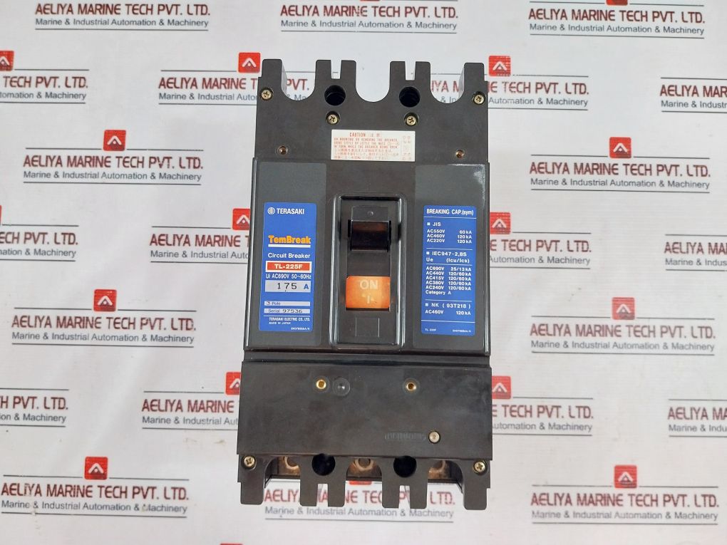 Terasaki Tl-225F Current Limiting Circuit Breaker 175 A 3 Pole Ac690V 50~60Hz