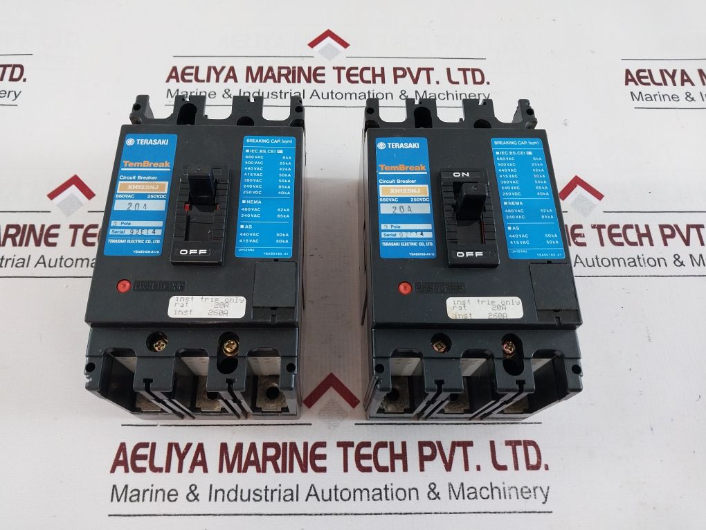 Terasaki Xh125Nj Circuit Breaker 3-pole 20A