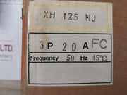 Terasaki Xh125Nj 3-pole Tembreak Circuit Breaker 20A 660Vac 250Vdc