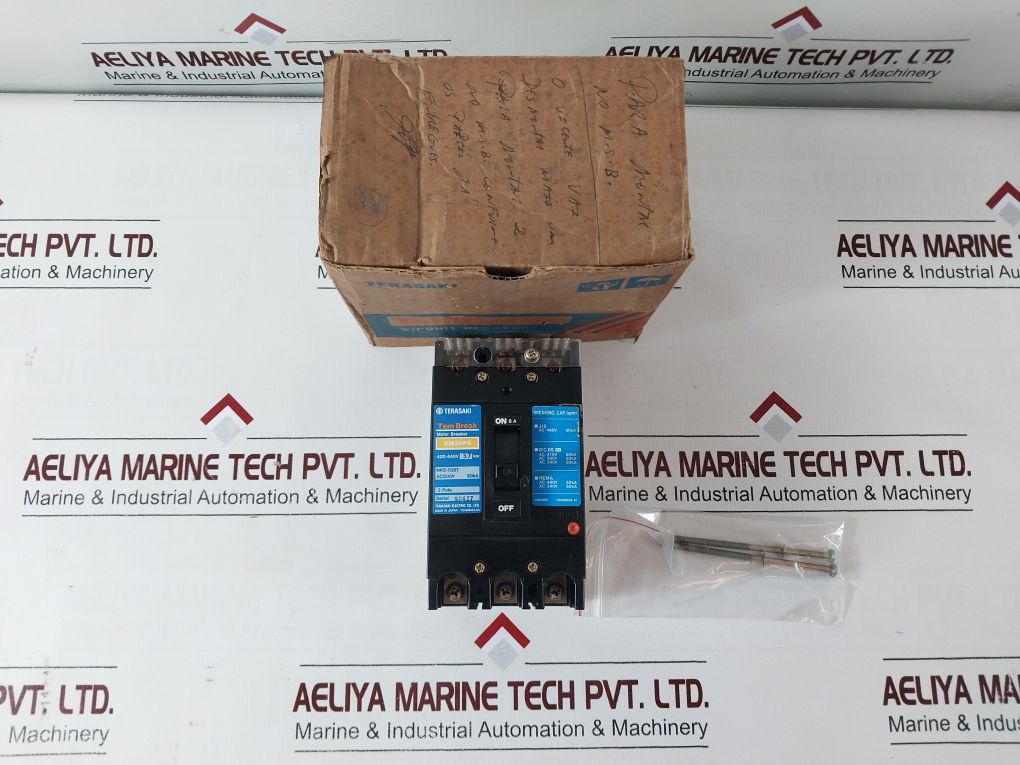Terasaki Xm30Ps 3-pole Circuit Breaker 8A 3.7 Kw Free Shipping