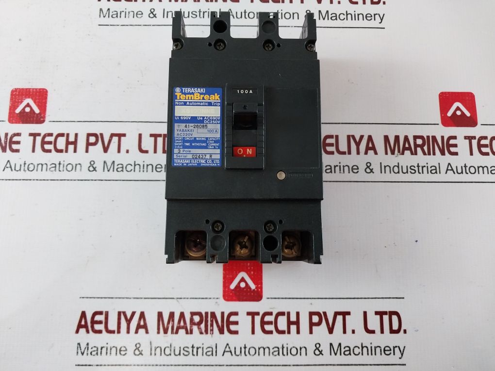 Terasaki Tembreak Xs100Nnb Circuit Breaker 100A 690V 3-pole