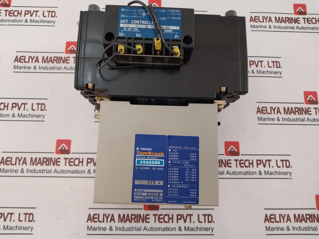 Terasaki Xs225Ns Circuit Breaker Motor Operator Uvt Controller Xcu1 S / Xmb 3