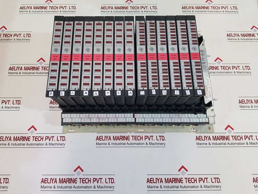 Texas instruments 500-5828a i/o module base rack 500-5011