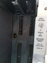 Texas instruments 500-5828a i/o module base rack 500-5011