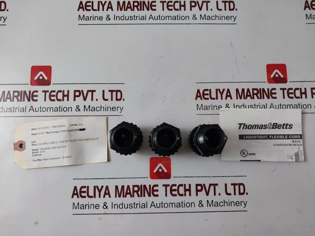 Lot Of 8X Thomas & Betts 2674 3/4" Flexible Cord & Portable Cable Connector