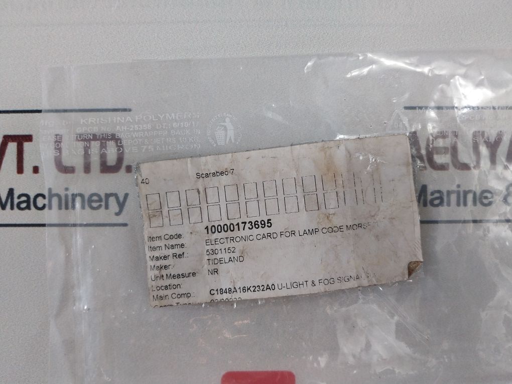 Tideland 5301152 Printed Circuit Board 10000173695 Rev. M