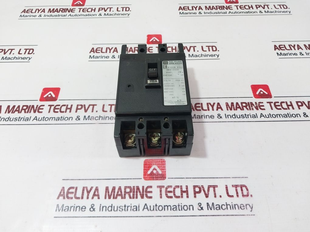 Toshiba E100B No-fuse Breaker 3 Poles 75A 500 Ac