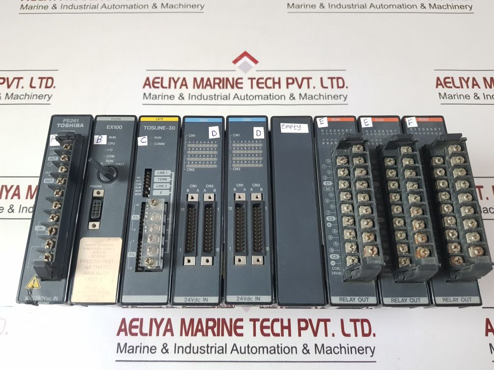 Toshiba Ex10*Ubb2 Rack With Ps261, Pu11A, Lk11, Di32, Ro61, Ro62 Module