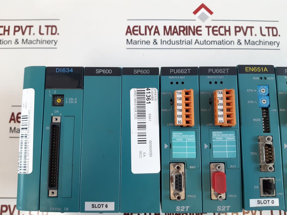 Toshiba Di634+Sp600+Pu662T+En651A Plc Module Rack