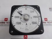 Toshiba Sf8-a Dc Ammeter B9063Qd, Jis C 1102 500V -1500 To +1500A 0.14â„¦