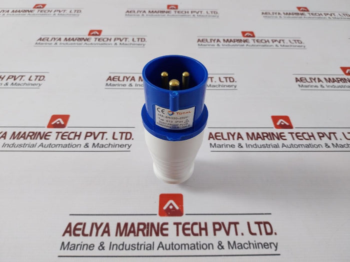 total-013-dust-proof-plug-ip44-16a-6h-220-250v-iec309-2