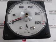 Toyo Keiki Avf-12E Ammeter C.T.2000/1A Ac100V-120V 0 To 6000 A, Jis C 1102