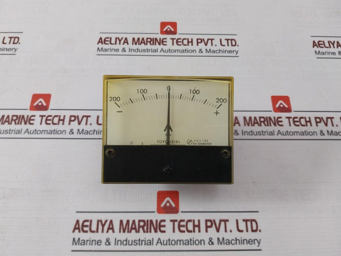 Toyo Keiki Dcf-10 Ammeter Ce308396 Class 2.5 Nh-350A -200 To +200 A