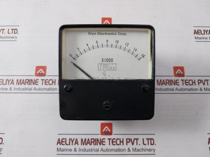 Toyo Keiki Dgf-110 Rpm Meter 0-16Rpm 3000 Ω 200Ua X1000 Jis C1102 S-1157G-2