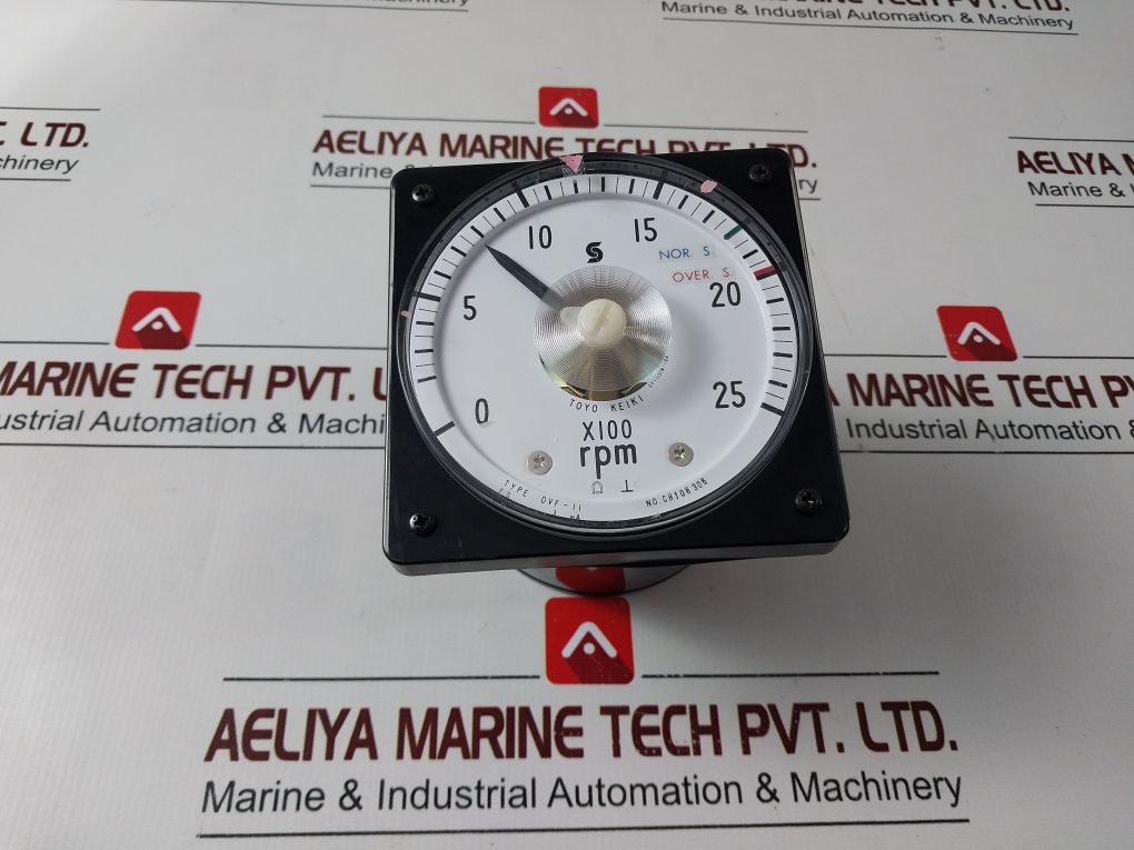 Toyo Keiki Dvf-11 X100 Rpm 0 To 25 Rpm Meter