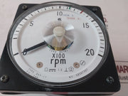 Toyo Keiki Dvf-11 Meter 0-20 X100 Rpm (Used)