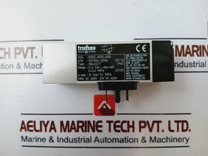 Trafag 0005-4315-000 Pressure Switch 0…6 Bar ~ (Kg/Cm2) 0…0.6 Mpa Ip65