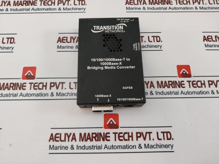 Transition Networks Sgfeb1013-120 Bridging Media Converter 12Vdc Input